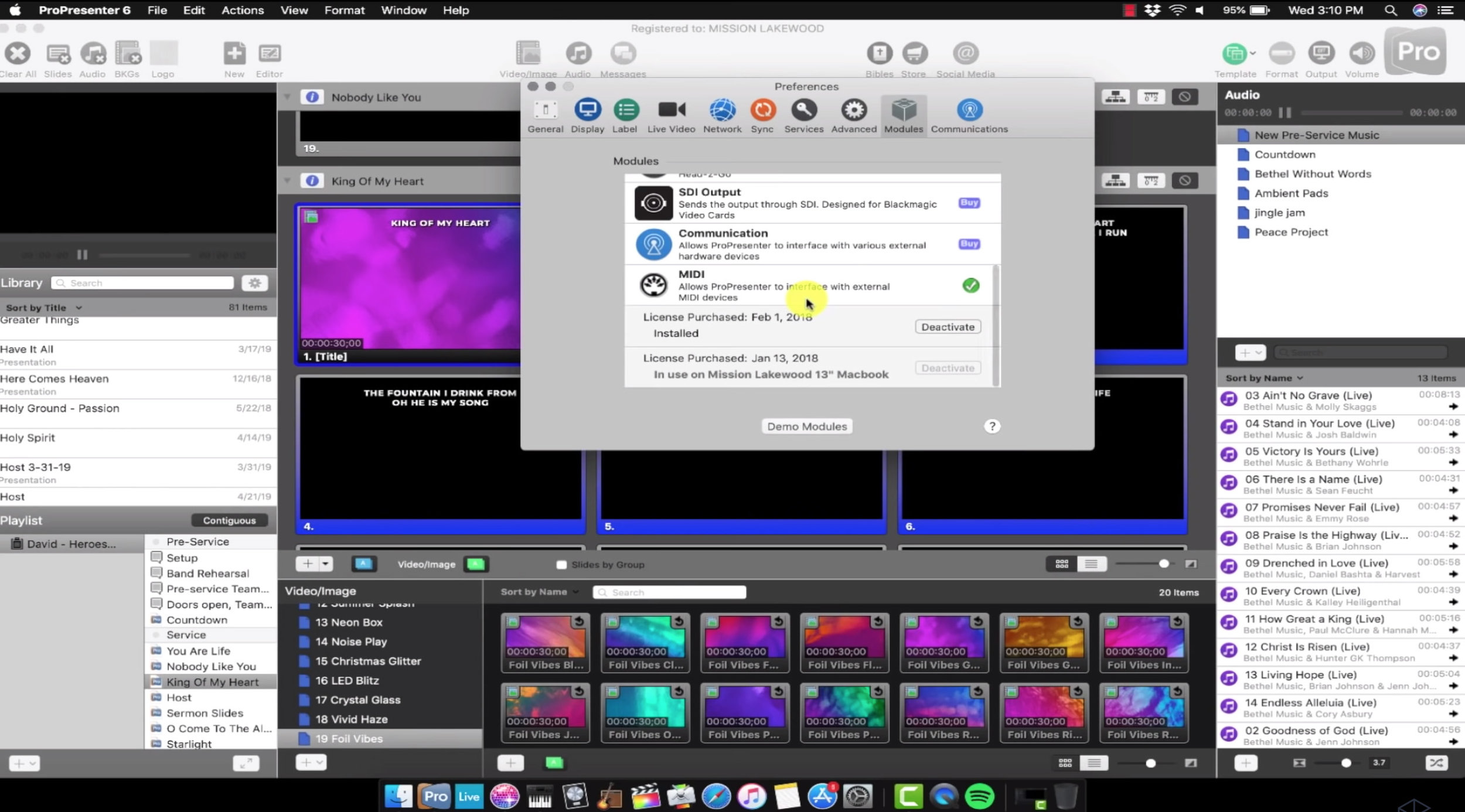 use a canopus box to connect a video camera to a mac computer for propresenter